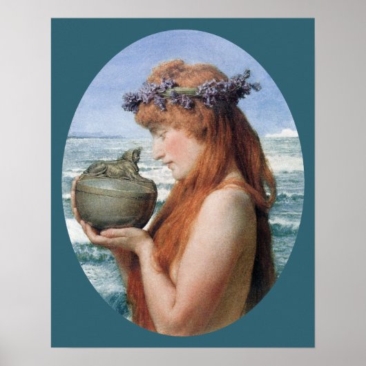 Pandora von Sir Lawrence Alma-Tadema Poster (Vorne)