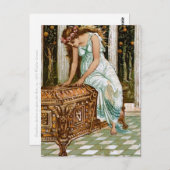 Pandora will die Box öffnen Postkarte (Vorne/Hinten)