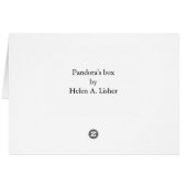 Pandorakarte (Rückseite Horizontal)