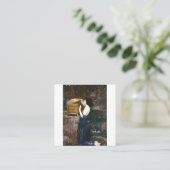 Pandora's Box - John William Waterhouse Quadratische Visitenkarte (Stehend Vorderseite)