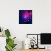 Pandora's Cluster - Abell 2744 Galaxien Poster (Heimbüro)