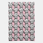 Pandy der Panda Geschirrtuch (Vertikal)