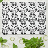 Pandy der Panda Handtuch (Gefaltet)