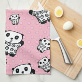 Pandy the Panda Polka Dot Handtuch (Viertel Falte)