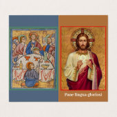 Pane Lingua Gloriosi Business Card Visitenkarten (Außenseite Aufgefaltet)