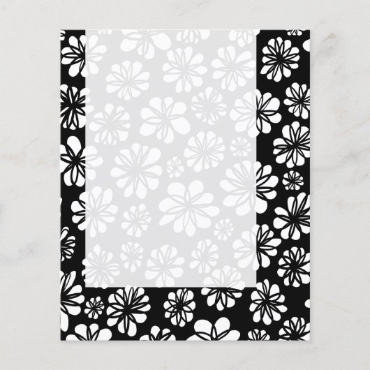 Panel 052 - B&W Floral Flyer (Vorne)