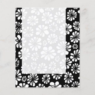 Panel 052 - B&W Floral Flyer
