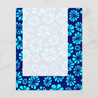 Panel 052 - Shades of Blue Floral Flyer