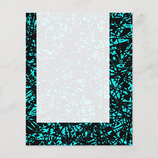 Panel 065 - Abstrakte Linien - Cyan Flyer (Vorne)