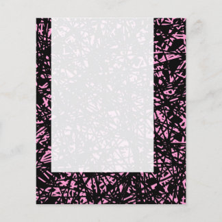 Panel 072 - Abstrakte Linien - Rosa Flyer