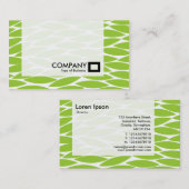 Panel - Abstrakte Blätter - Grüne Mars Visitenkarte (Vorne/Hinten)