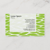 Panel - Abstrakte Blätter - Grüne Mars Visitenkarte (Rückseite)