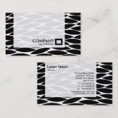 Panel - Abstrakte Blätter Visitenkarte (Vorne/Hinten)