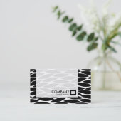 Panel - Abstrakte Blätter Visitenkarte (Stehend Vorderseite)