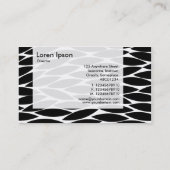 Panel - Abstrakte Blätter Visitenkarte (Rückseite)