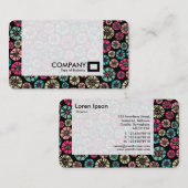 Panel - Abstrakte Blume 031023 Visitenkarte (Vorne/Hinten)