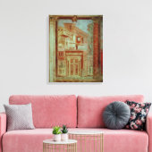 Panel aus Cubiculum aus dem Schlafzimmer des Leinwanddruck (Insitu (Wohnzimmer))