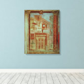 Panel aus Cubiculum aus dem Schlafzimmer des Leinwanddruck (Insitu (Holzboden))