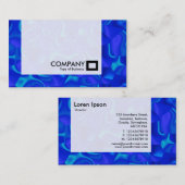 Panel - blau facettiert visitenkarte (Vorne/Hinten)