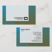 Panel - Blau mit Orange Visitenkarte (Vorne/Hinten)