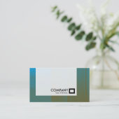 Panel - Blau mit Orange Visitenkarte (Stehend Vorderseite)