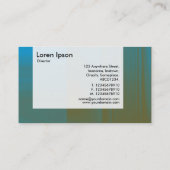 Panel - Blau mit Orange Visitenkarte (Rückseite)