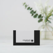 Panel - Farben - Art Deco - Schwarz Visitenkarte (Stehend Vorderseite)