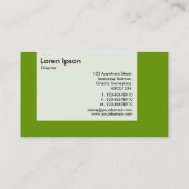 Panel - Farben - Avocado Green Visitenkarte (Rückseite)