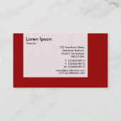 Panel - Farben - Ruby Red Visitenkarte (Rückseite)