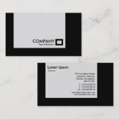 Panel - Farben - Schwarz Visitenkarte (Vorne/Hinten)