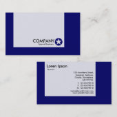 Panel - Farben - Star - Deep Navy Visitenkarte (Vorne/Hinten)