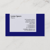 Panel - Farben - Star - Deep Navy Visitenkarte (Rückseite)