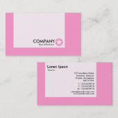 Panel - Farben - Star - Rosa Visitenkarte (Vorne/Hinten)