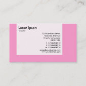 Panel - Farben - Star - Rosa Visitenkarte (Rückseite)