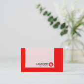 Panel - Farben - Star - Rot Visitenkarte (Stehend Vorderseite)