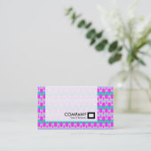 Panel - farbenfrohe geometrische Darstellung Visitenkarte (Stehend Vorderseite)