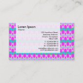 Panel - farbenfrohe geometrische Darstellung Visitenkarte (Rückseite)