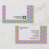 Panel - farbenfrohe geometrische Darstellung Visitenkarte (Vorne/Hinten)