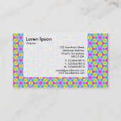 Panel - farbenfrohe geometrische Darstellung Visitenkarte (Rückseite)