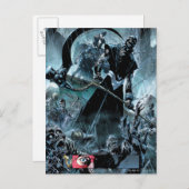 Panel für schwarze Laterne Postkarte (Vorne/Hinten)