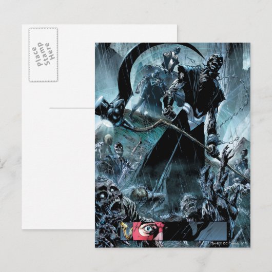 Panel für schwarze Laterne Postkarte (Vorne/Hinten)