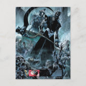 Panel für schwarze Laterne Postkarte (Vorderseite)