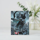 Panel für schwarze Laterne Postkarte (Stehend Vorderseite)