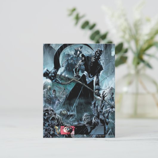 Panel für schwarze Laterne Postkarte (Stehend Vorderseite)