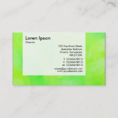 Panel - grün gestrichen II Visitenkarte (Rückseite)