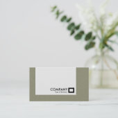 Panel - Grüner Stein Visitenkarte (Stehend Vorderseite)