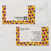 Panel - Hexagon-Muster 01 Visitenkarte (Vorne/Hinten)