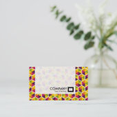 Panel - Hexagon-Muster 01 Visitenkarte (Stehend Vorderseite)