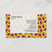 Panel - Hexagon-Muster 01 Visitenkarte (Rückseite)