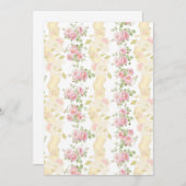 Panel-Karte Paulette Toile Strip-Tastenkombination Einladung (Vorne/Hinten)